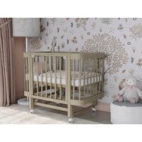 Кроватка-трансформер Incanto Mimi-ЮГ с автоспинкой и маятником KR-0182/2 (кашемир) - Превью изображения №25 — Интернет-магазин Time-Shop