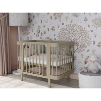 Кроватка-трансформер Incanto Mimi-ЮГ с автоспинкой и маятником KR-0182/2 (кашемир) - Превью изображения №28 — Интернет-магазин Time-Shop