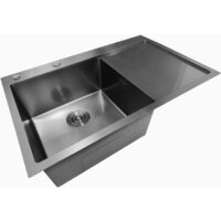 Кухонная мойка Stellar Decor S7850NB-L-D (нано черный) - Превью изображения №9 — Интернет-магазин Time-Shop