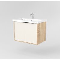  Дабер Тумба под умывальник 018 Cersanit Como 70 Т18.7С.0.18Ч (бежевый/дуб бардолино/ручка черная) - Превью изображения №2 — Интернет-магазин Time-Shop