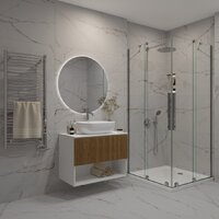  ЗОВ Тумба под умывальник Кито-2 2K80LW0MRMC-LDSPW (белый/тростник) - Превью изображения №7 — Интернет-магазин Time-Shop