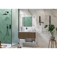  ЗОВ Тумба под умывальник Кито-2 2K80LW0MRMC-LDSPW (белый/тростник) - Превью изображения №8 — Интернет-магазин Time-Shop