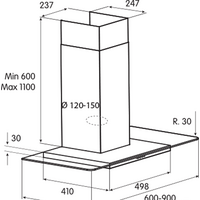 Кухонная вытяжка Jetair Molly P 60 INX PRF0004043A - Превью изображения №2 — Интернет-магазин Time-Shop