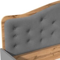 Кровать-тахта Modula Карпин INV01KM-2S-2056/987/1116(06) (серый/дуб натюрель/серый ткань) - Превью изображения №4 — Интернет-магазин Time-Shop