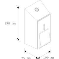 Дозатор для жидкого мыла Merida Stella Mini DSM102 (матовый) - Превью изображения №3 — Интернет-магазин Time-Shop