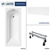 Ванна Lauter Amelia 140х70 21204040 (с ножками и лицевым экраном) - Превью изображения №2 — Интернет-магазин Time-Shop