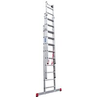 Лестница-стремянка Новая высота NV 523 трёхсекционная индустриальная 3x9 ступеней - Превью изображения №3 — Интернет-магазин Time-Shop