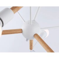 Подвесная люстра Ambrella light Traditional TR80485/6 WH/LW (белый/светлое дерево) - Превью изображения №5 — Интернет-магазин Time-Shop
