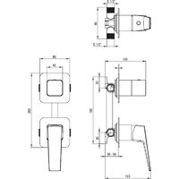 Душевая система  Deante Blur Titanium NQL D9YK - Превью изображения №12 — Интернет-магазин Time-Shop