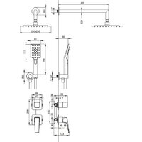 Душевая система  Deante Blur Titanium NQL D9YK - Превью изображения №13 — Интернет-магазин Time-Shop