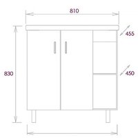  Onika Тумба под умывальник Тимбер 80.10 108045 - Превью изображения №4 — Интернет-магазин Time-Shop