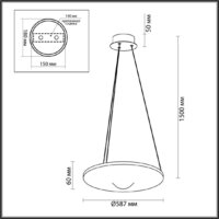 Подвесная люстра Odeon Light Fuso 7047/41L - Превью изображения №5 — Интернет-магазин Time-Shop