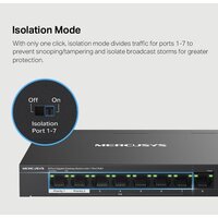 Неуправляемый коммутатор Mercusys MS108GP - Превью изображения №7 — Интернет-магазин Time-Shop