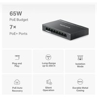 Неуправляемый коммутатор Mercusys MS108GP - Превью изображения №4 — Интернет-магазин Time-Shop