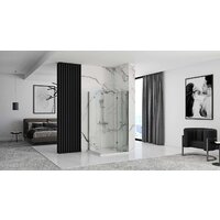 Душевая дверь Rea Fold Modul 110 N2 (хром/прозрачное стекло) - Превью изображения №4 — Интернет-магазин Time-Shop