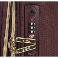 Чемодан-спиннер Grott 338-1731/3-28 (бордовый) - Превью изображения №2 — Интернет-магазин Time-Shop