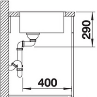 Кухонная мойка Blanco Andano 500-IF (без клапана-автомата) - Превью изображения №3 — Интернет-магазин Time-Shop