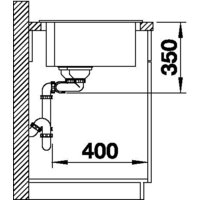 Кухонная мойка Blanco Pleon 9 527636 (левая, мягкий белый) - Превью изображения №5 — Интернет-магазин Time-Shop