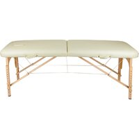 Массажный стол Atlas Sport складной 2-с деревянный 60 см (бежевый) - Превью изображения №3 — Интернет-магазин Time-Shop