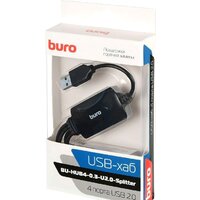 USB-хаб Buro BU-HUB4-0.3-U2.0-Splitter - Превью изображения №6 — Интернет-магазин Time-Shop