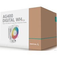 Кулер для процессора DeepCool AG400 Digital ARGB WH R-AG400-WHADMN-G-1 - Превью изображения №10 — Интернет-магазин Time-Shop
