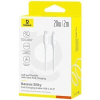 Кабель Baseus Silky Series Fast Charging Cable USB Type-C - Lightning (2 м, белый) - Превью изображения №5 — Интернет-магазин Time-Shop