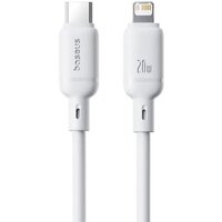 Кабель Baseus Silky Series Fast Charging Cable USB Type-C - Lightning (2 м, белый) - Превью изображения №2 — Интернет-магазин Time-Shop