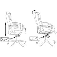 Офисное кресло Бюрократ T-800N (черный) - Превью изображения №5 — Интернет-магазин Time-Shop