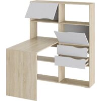 Стол Трия Письменный тип 7 (дуб сонома/белый ясень) - Превью изображения №2 — Интернет-магазин Time-Shop