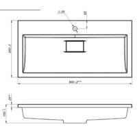 Умывальник Versalia Absolute 90 - Превью изображения №3 — Интернет-магазин Time-Shop
