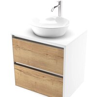 ЗОВ Тумба под умывальник Парма 60 P60LWP0MHMC1A-KP13W (белый/галифакс)