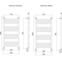 Полотенцесушитель Сунержа Богема 1000x500 - Превью изображения №3 — Интернет-магазин Time-Shop
