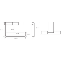 Держатель для туалетной бумаги Bemeta Via 135012222 - Превью изображения №2 — Интернет-магазин Time-Shop