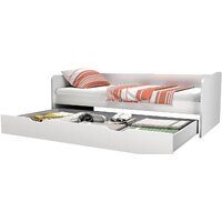 Кровать с выдвижным спальным местом Polini Kids Fun 4200 (белый) - Превью изображения №3 — Интернет-магазин Time-Shop