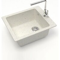 Кухонная мойка Teymi Helmi 50x42 T120106 (белый матовый) - Превью изображения №2 — Интернет-магазин Time-Shop