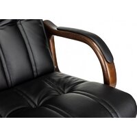 Офисное кресло Бюрократ T-9932W-LOW-Eco (черный, экокожа) - Превью изображения №8 — Интернет-магазин Time-Shop