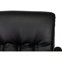 Офисное кресло Бюрократ T-9932W-LOW-Eco (черный, экокожа) - Превью изображения №9 — Интернет-магазин Time-Shop