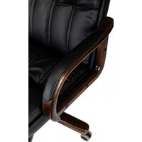 Офисное кресло Бюрократ T-9932W-LOW-Eco (черный, экокожа) - Превью изображения №6 — Интернет-магазин Time-Shop