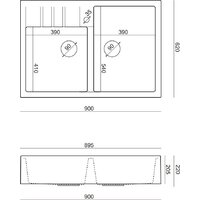 Кухонная мойка Quadron HCQB9062U1_BS - Превью изображения №4 — Интернет-магазин Time-Shop