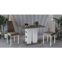 Кухонный стол Трия Мюнхен тип 2 (белый ясень-ателье темный) - Превью изображения №5 — Интернет-магазин Time-Shop