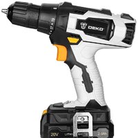  Deko DKCD20 Set 2 063-4204 (шуруповерт, болгарка, 2 АКБ) - Превью изображения №2 — Интернет-магазин Time-Shop