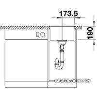 Кухонная мойка Blanco Subline 320-F (кофе) - Превью изображения №3 — Интернет-магазин Time-Shop