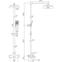Душевая система  Ledeme L72433 - Превью изображения №2 — Интернет-магазин Time-Shop