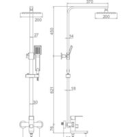 Душевая система  Ledeme L72433 - Превью изображения №2 — Интернет-магазин Time-Shop