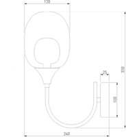 Бра Евросвет 70218/1 латунь - Превью изображения №6 — Интернет-магазин Time-Shop