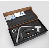 Смеситель FRAP H72 F4372-8 (серый) - Превью изображения №3 — Интернет-магазин Time-Shop