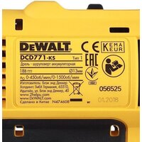 Дрель-шуруповерт DeWalt DCD771D2 (с 2-мя АКБ 2 Ah) - Превью изображения №7 — Интернет-магазин Time-Shop