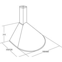 Кухонная вытяжка Akpo Rondo Turbo 60 WK-5 (нержавеющая сталь) - Превью изображения №2 — Интернет-магазин Time-Shop