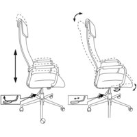 Офисное кресло Бюрократ KB-9N/ECO/BLACK (черный) - Превью изображения №9 — Интернет-магазин Time-Shop