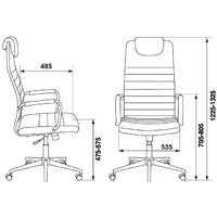 Офисное кресло Бюрократ KB-9N/ECO/BLACK (черный) - Превью изображения №10 — Интернет-магазин Time-Shop